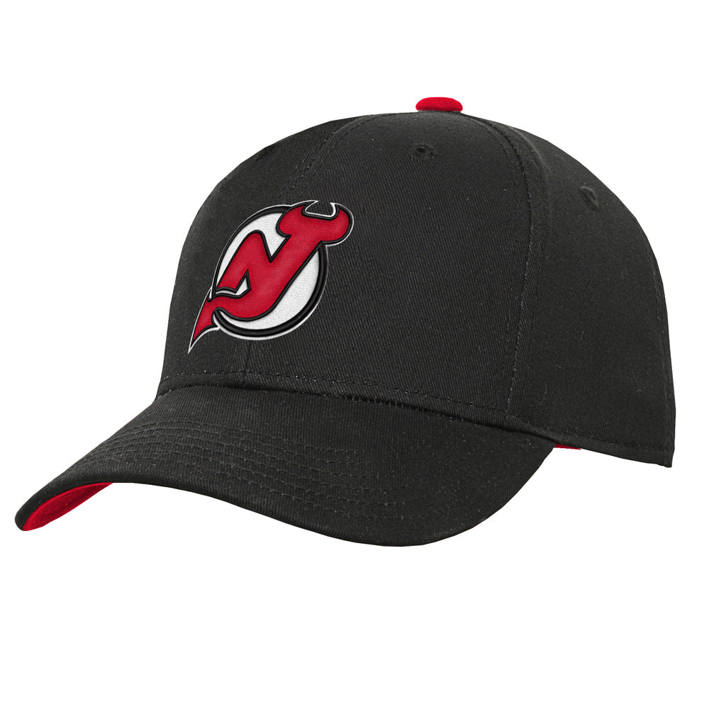 Outerstuff New Jersey Devils Youth Precurved Black Snapback Hat