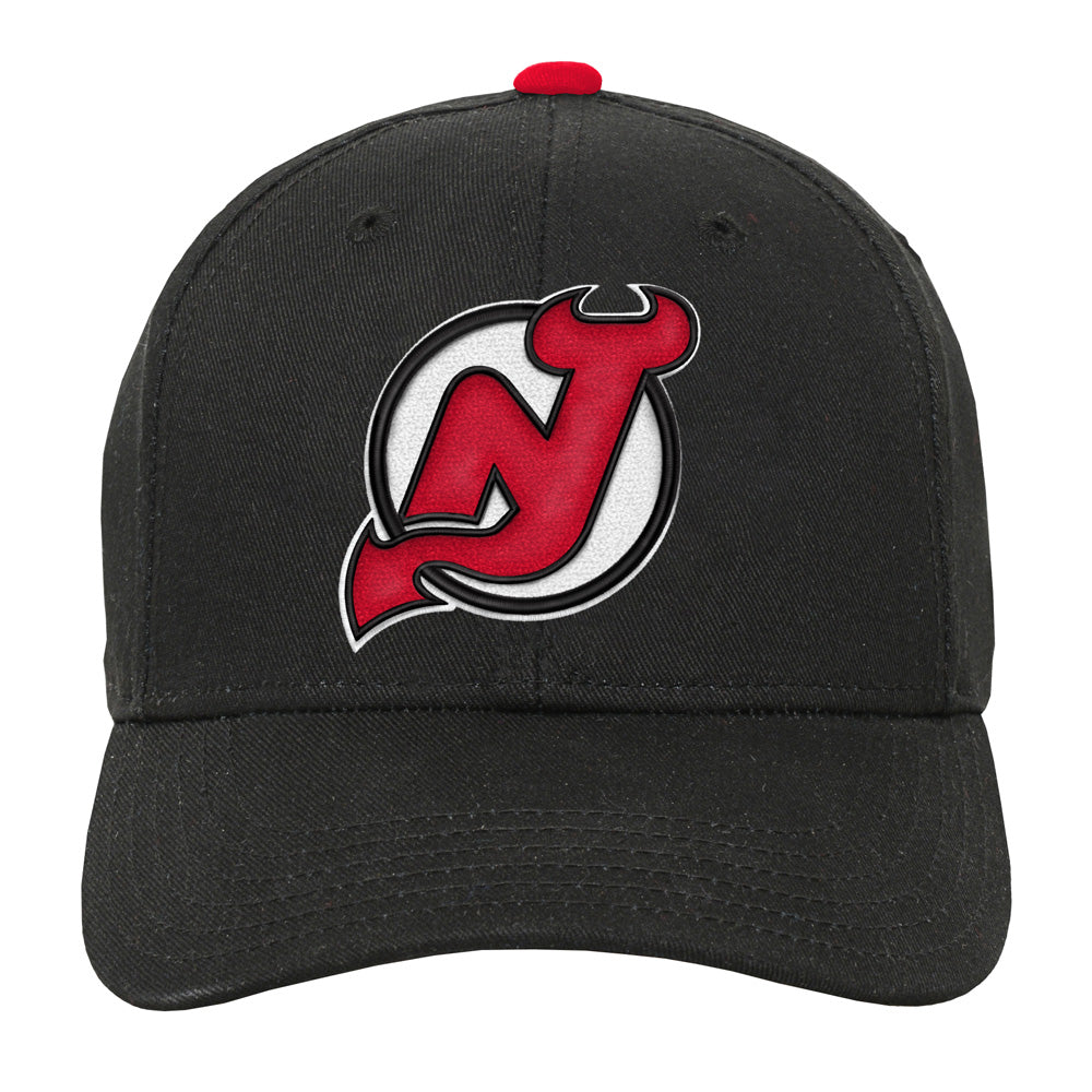 Outerstuff New Jersey Devils Youth Precurved Black Snapback Hat