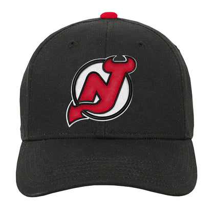 Outerstuff New Jersey Devils Youth Precurved Black Snapback Hat