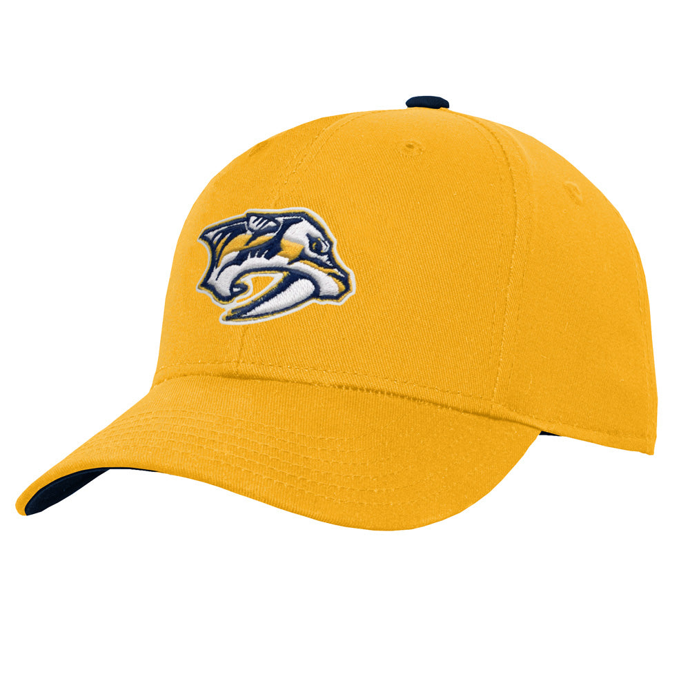 Outerstuff Nashville Predators Youth Precurved Yellow Snapback Hat