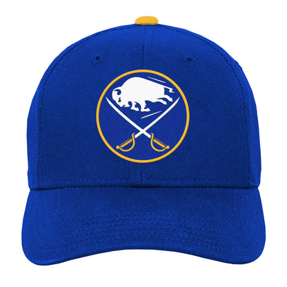 BUFFALO SABRES YOUTH PRECURVED BLACK SNAPBACK HAT