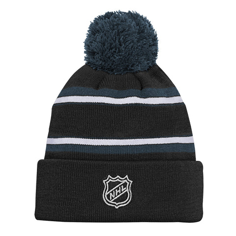 VEGAS GOLDEN KNIGHTS YOUTH JACQUARD CUFFED KNIT TOQUE WITH POM