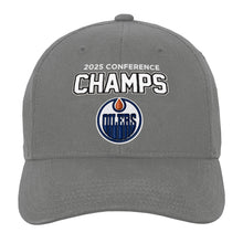 Outerstuff Edmonton Oilers 2025 NHL Conference Champions Youth Grey Hat
