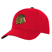 Outerstuff Chicago Blackhawks Youth Precurved Red Snapback Hat