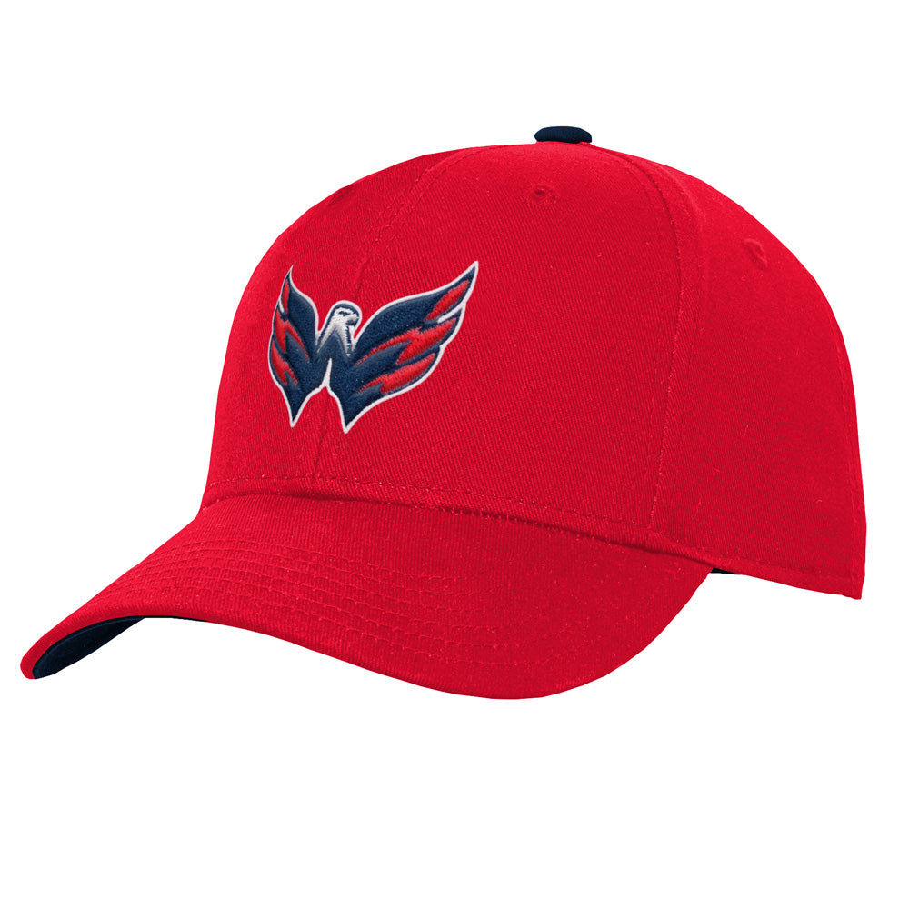Outerstuff Washington Capitals Youth Precurved Red Snapback Hat
