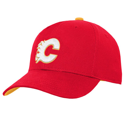 CALGARY FLAMES CHILDRENS PRECURVED SNAPBACK HAT