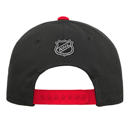 Outerstuff Carolina Hurricanes Youth Precurved Black Snapback Hat