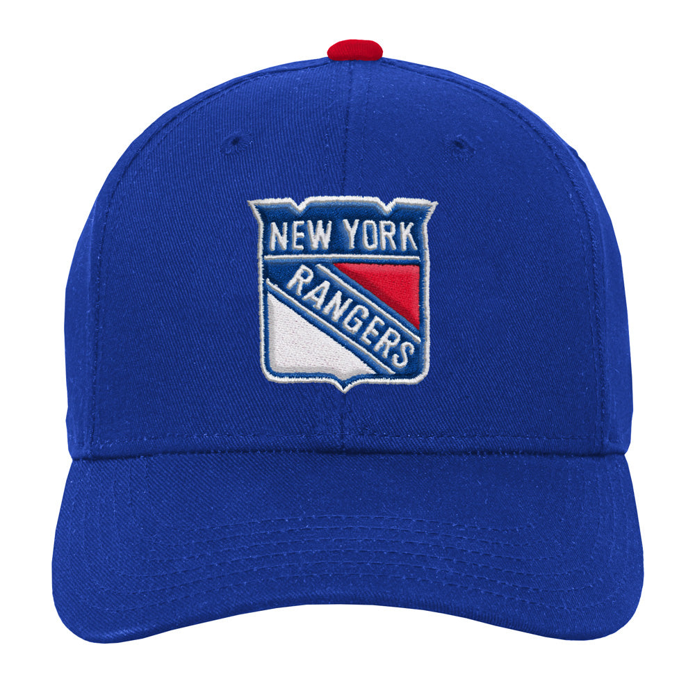 Outerstuff New York Rangers Youth Precurved Blue Snapback Hat