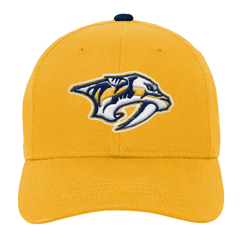 Outerstuff Nashville Predators Youth Precurved Yellow Snapback Hat