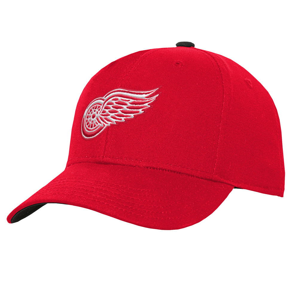Outerstuff Detroit Red Wings Youth Precurved Red Snapback Hat