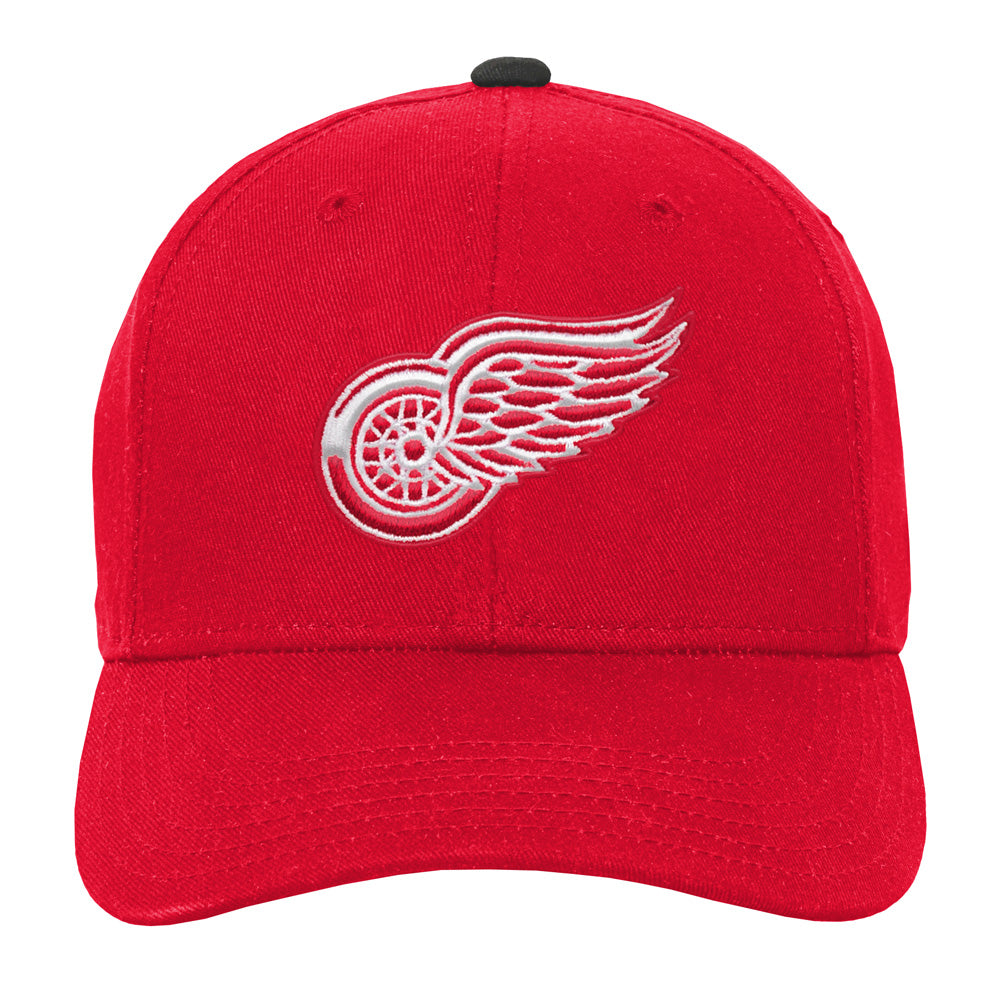Outerstuff Detroit Red Wings Youth Precurved Red Snapback Hat