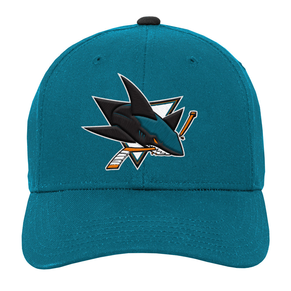 Outerstuff San Jose Sharks Youth Precurved Teal Snapback Hat