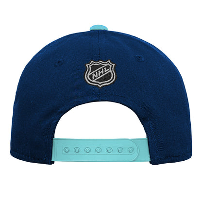 Outerstuff Seattle Kraken Youth Precurved Navy Snapback Hat