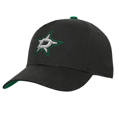Outerstuff Dallas Stars Youth Precurved Black Snapback Hat