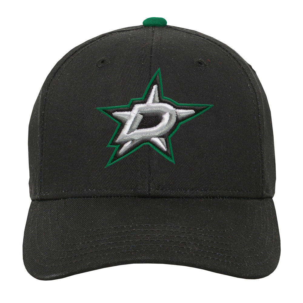Outerstuff Dallas Stars Youth Precurved Black Snapback Hat