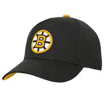Outerstuff Boston Bruins Youth Precurved Black Snapback Hat