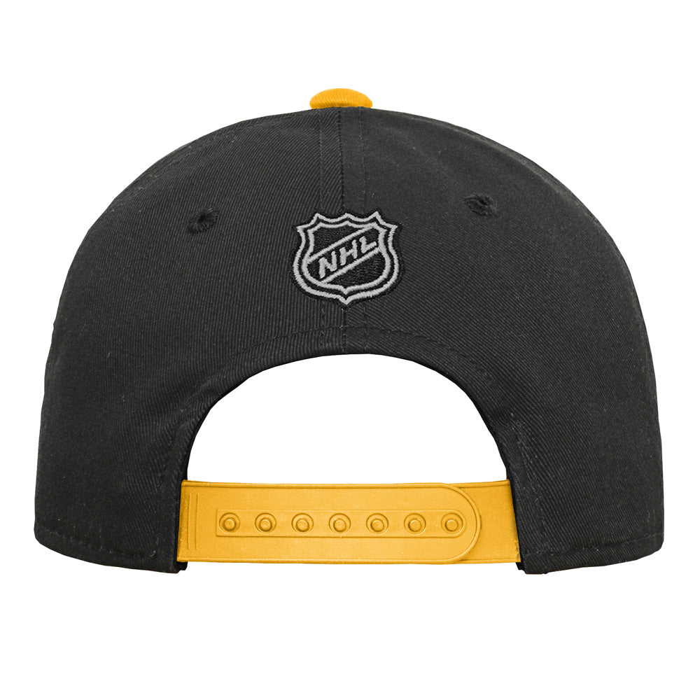 Outerstuff Boston Bruins Youth Precurved Black Snapback Hat