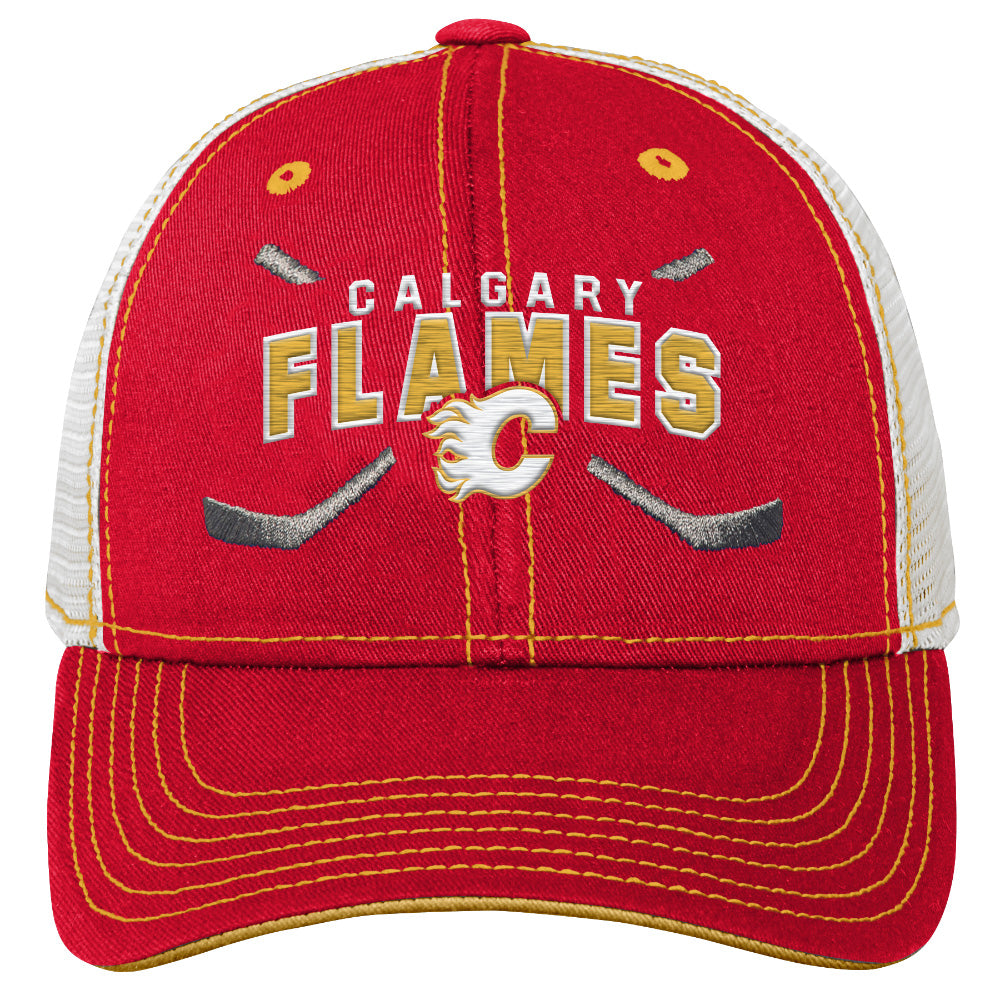 CALGARY FLAMES NHL CORE LOCKUP YOUTH SNAPBACK HAT