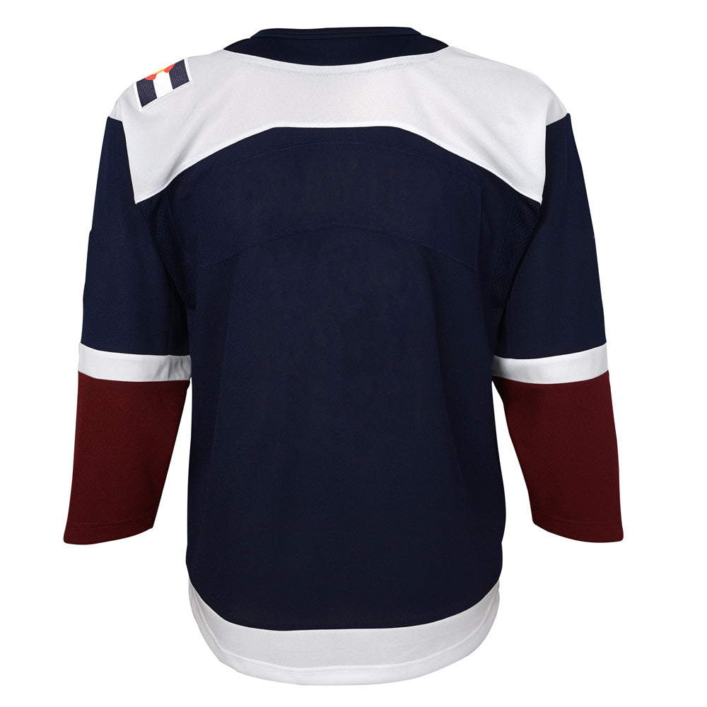 COLORADO AVALANCHE YOUTH PREMIER ALTERNATE NAVY JERSEY