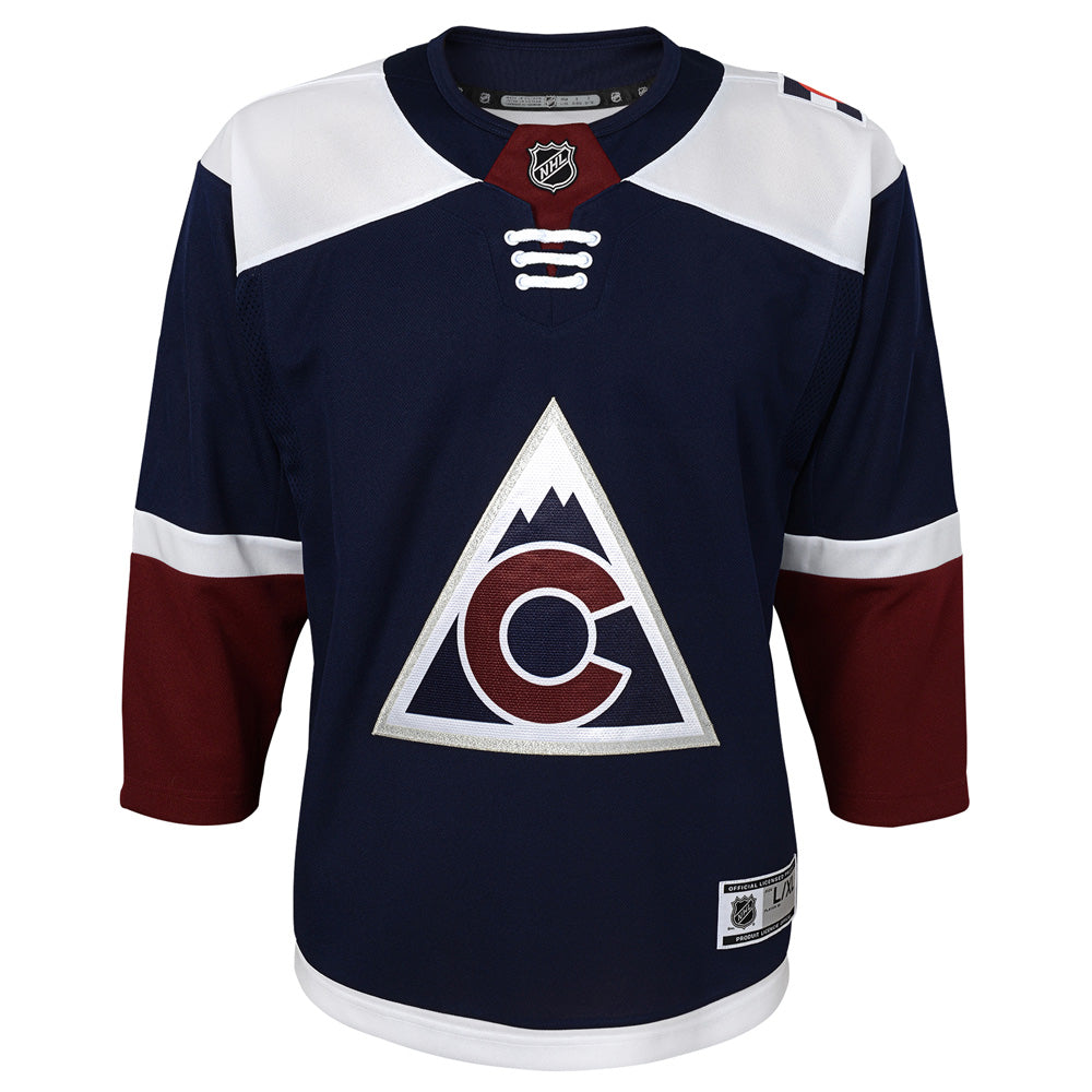 COLORADO AVALANCHE YOUTH PREMIER ALTERNATE NAVY JERSEY