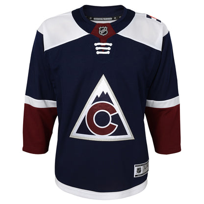 COLORADO AVALANCHE YOUTH PREMIER ALTERNATE NAVY JERSEY