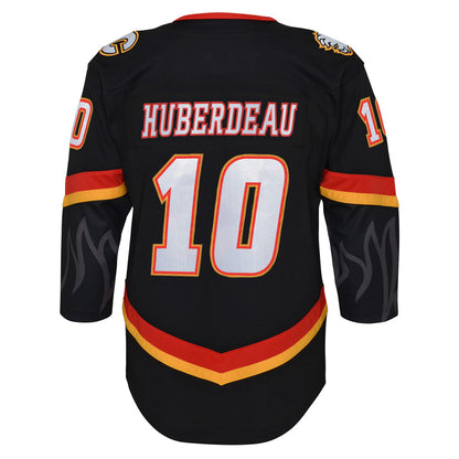 CALGARY FLAMES JONATHAN HUBERDEAU YOUTH PREMIER ALTERNATE BLACK JERSEY