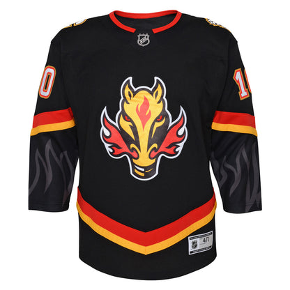 CALGARY FLAMES JONATHAN HUBERDEAU YOUTH PREMIER ALTERNATE BLACK JERSEY