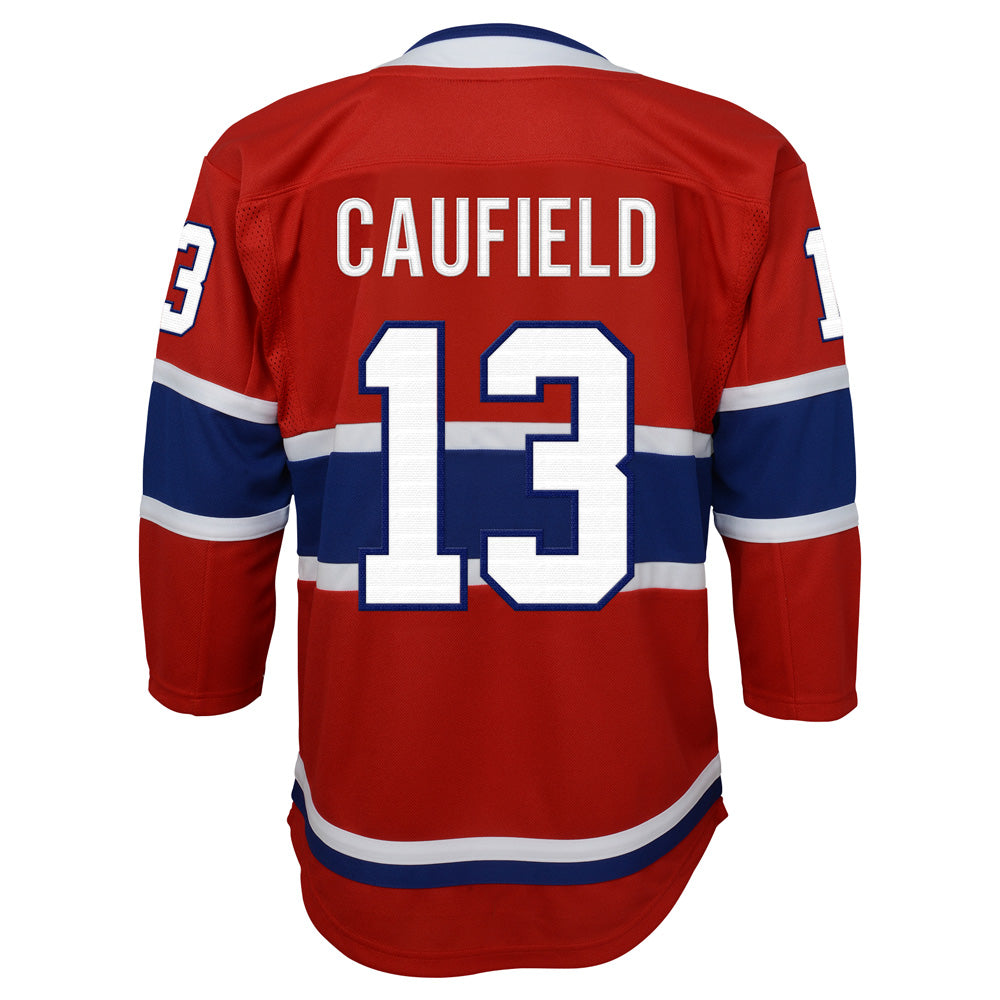 Youth Montreal Canadiens Premier Cole Caufield Red Jersey