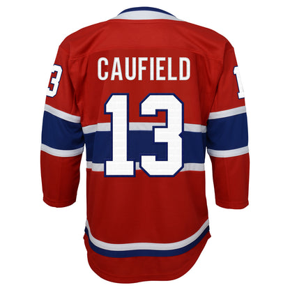 Youth Montreal Canadiens Premier Cole Caufield Red Jersey