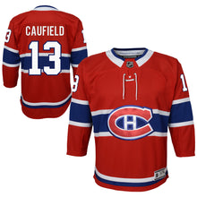 Youth Montreal Canadiens Premier Cole Caufield Red Jersey