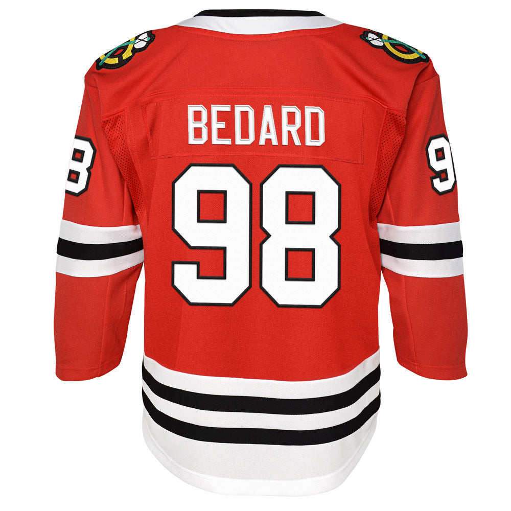 CHICAGO BLACKHAWKS CONNOR BEDARD YOUTH HOME JERSEY