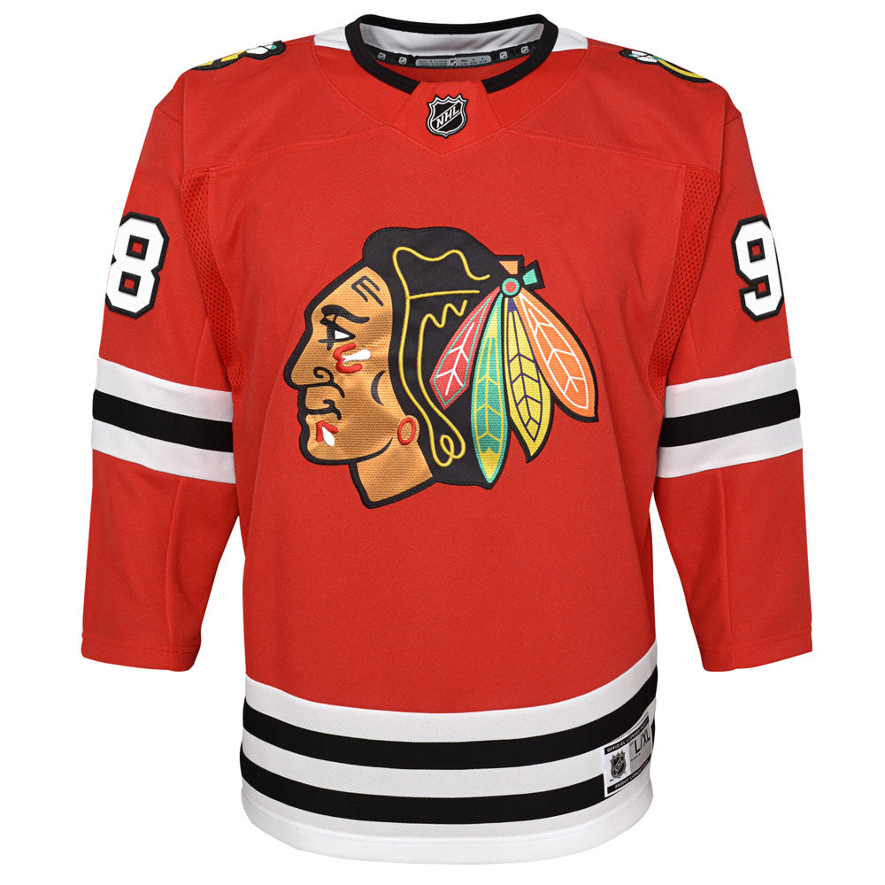 CHICAGO BLACKHAWKS CONNOR BEDARD YOUTH HOME JERSEY