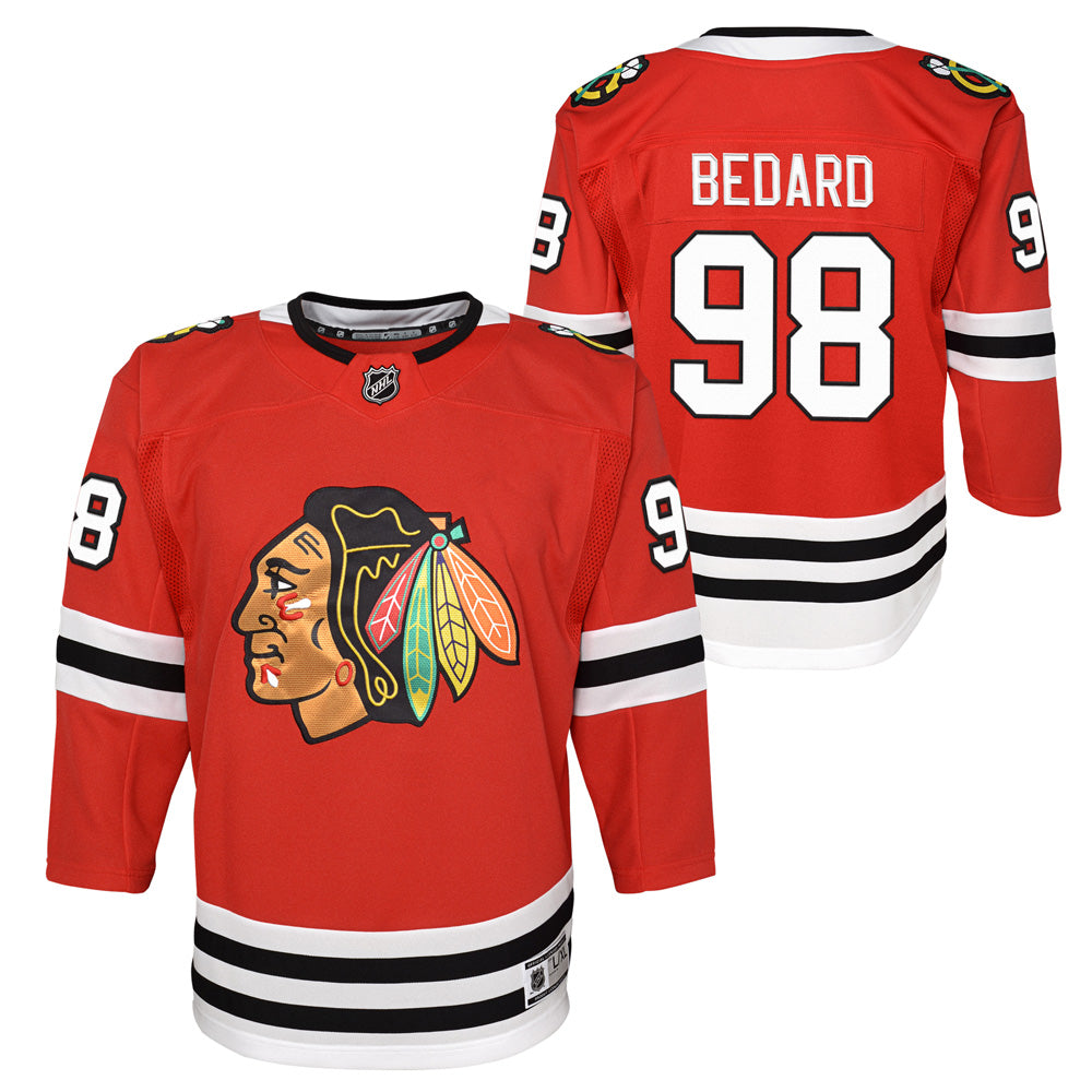 Outerstuff Chicago Blackhawks Connor Bedard Youth Home Jersey