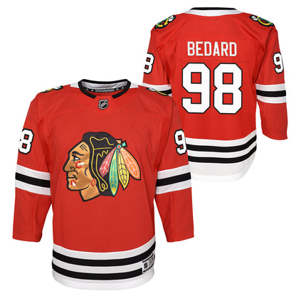 Outerstuff Chicago Blackhawks Connor Bedard Youth Home Jersey