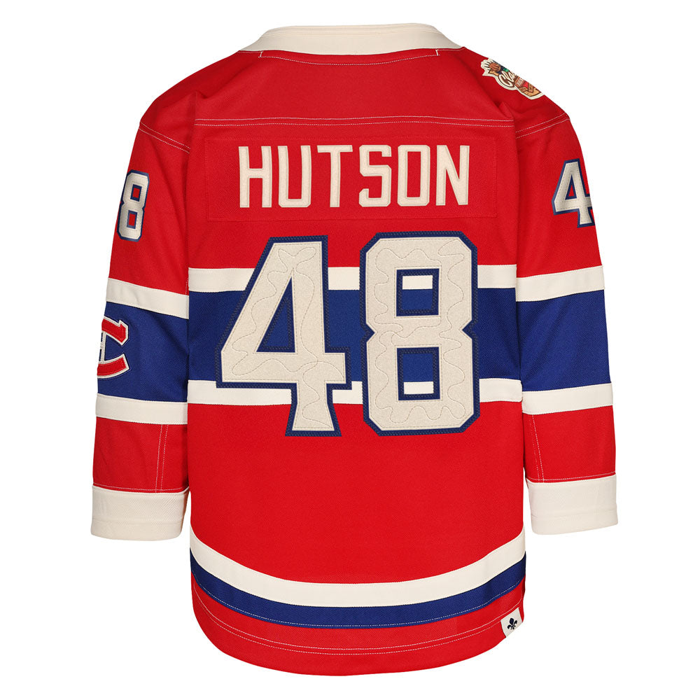 Outerstuff Montreal Canadiens Lane Hutson 2026 Heritage Classic Youth Red Jersey