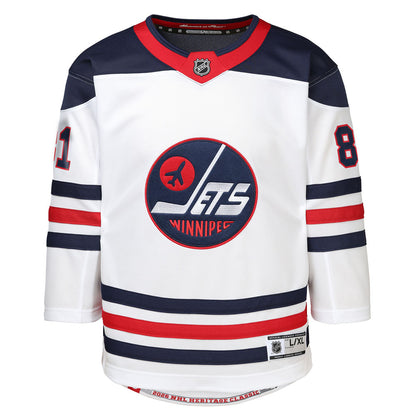 Outerstuff Winnipeg Jets Kyle Connor 2026 Heritage Classic Youth White Jersey