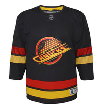 VANCOUVER CANUCKS CHILDREN'S PREMIER BLACK THIRD JERSEY