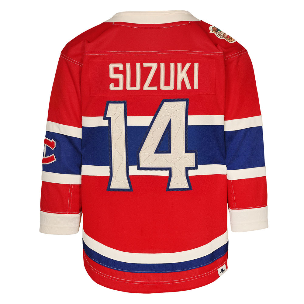 Outerstuff Montreal Canadiens Nick Suzuki 2026 Heritage Classic Children's Red Jersey