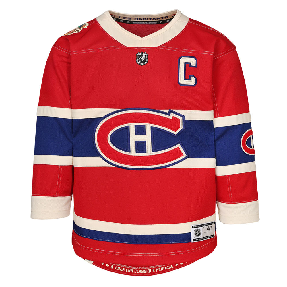 Outerstuff Montreal Canadiens Nick Suzuki 2026 Heritage Classic Children's Red Jersey