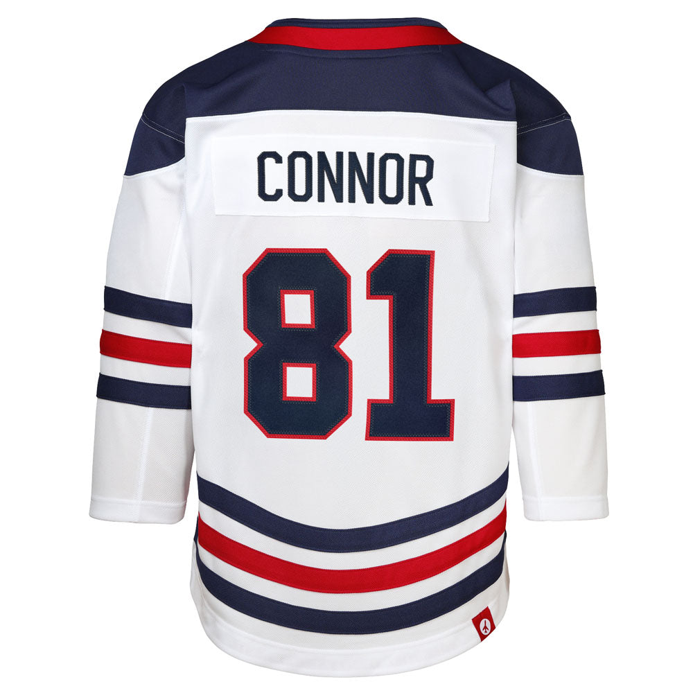 Outerstuff Winnipeg Jets Kyle Connor 2026 Heritage Classic Children's White Jersey