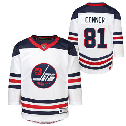 Outerstuff Winnipeg Jets Kyle Connor 2026 Heritage Classic Children's White Jersey