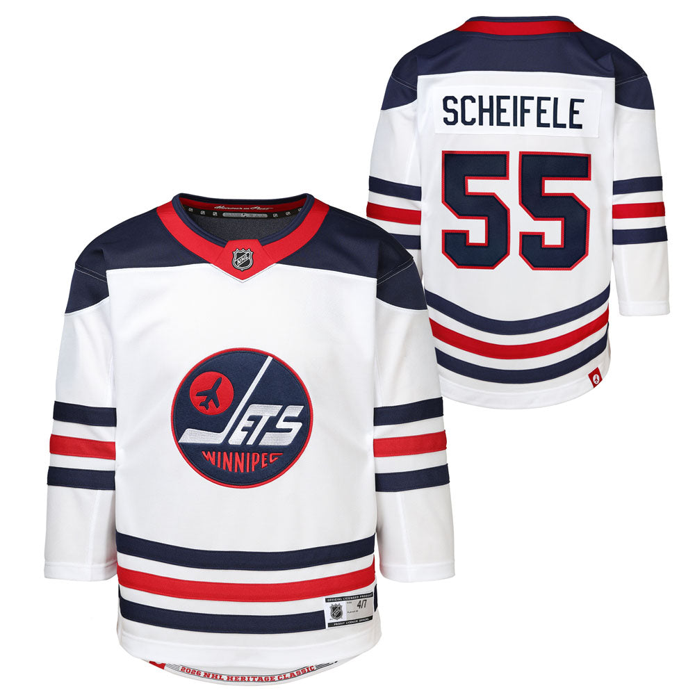 Outerstuff Winnipeg Jets Mark Scheifele 2026 Heritage Classic Children's White Jersey