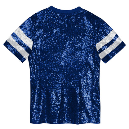Girl's Maple Leafs Glam Sequined T-Shirt