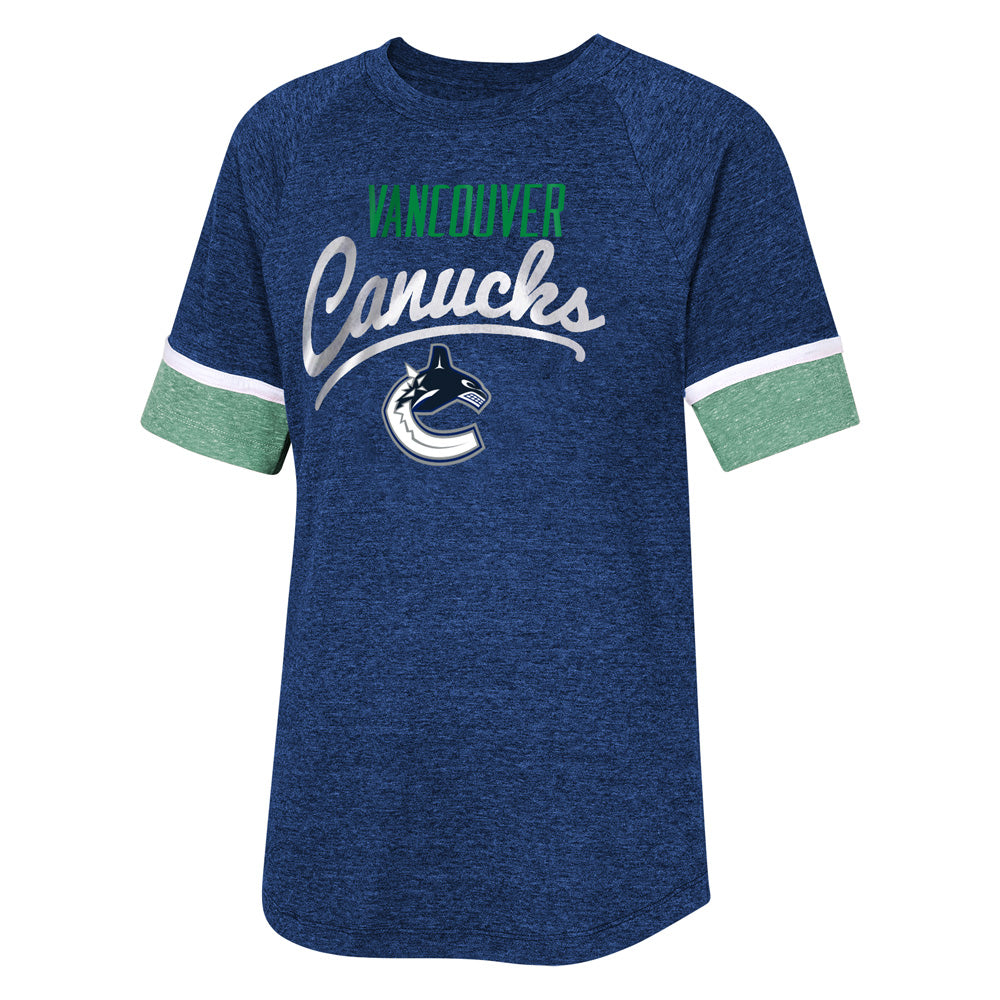 Outerstuff Vancouver Canucks Conqueress Girl's Blue T Shirt