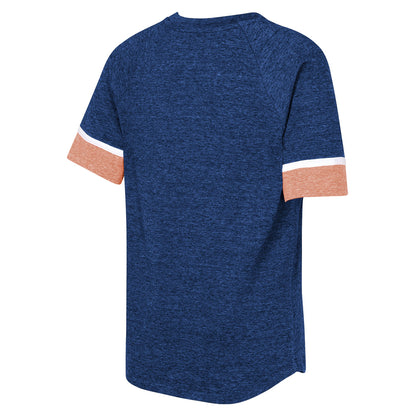 Outerstuff Edmonton Oilers Conqueress Girl's Blue T Shirt