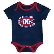 Outerstuff Montreal Canadiens Triple Header Infant Creeper Set - 3 Pack