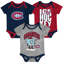Outerstuff Montreal Canadiens Triple Header Infant Creeper Set - 3 Pack