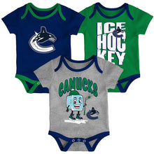 Outerstuff Vancouver Canucks Triple Header Infant Creeper Set - 3 Pack
