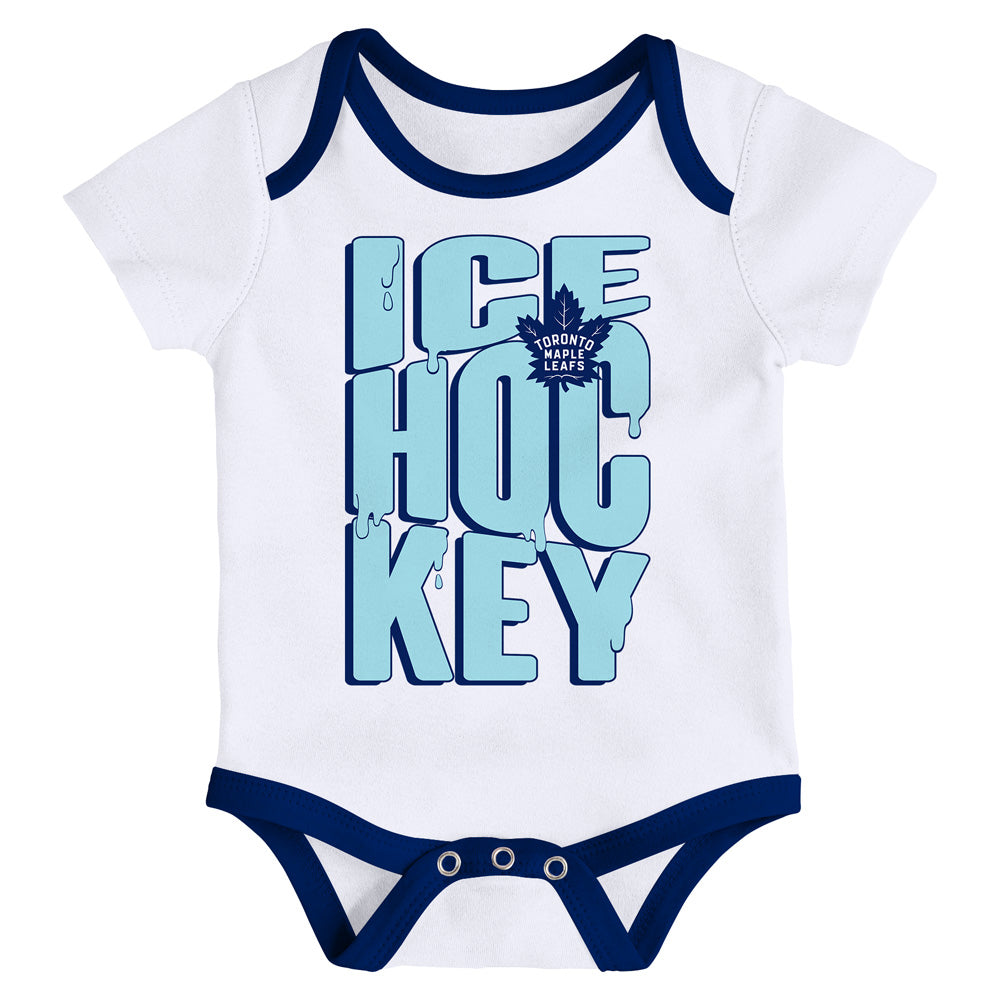 Outerstuff Toronto Maple Leafs Triple Header Infant Creeper Set - 3 Pack