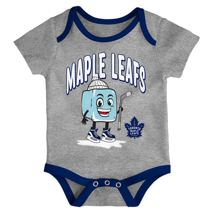 Outerstuff Toronto Maple Leafs Triple Header Infant Creeper Set - 3 Pack